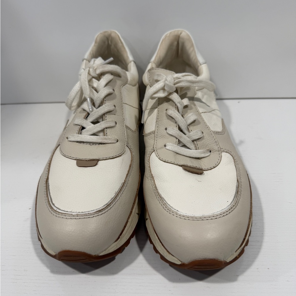 Madewell Kickoff Cream and Tan Sneakers men’s or women’s